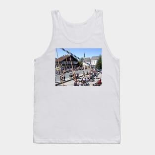 Setting up the maypole Tank Top